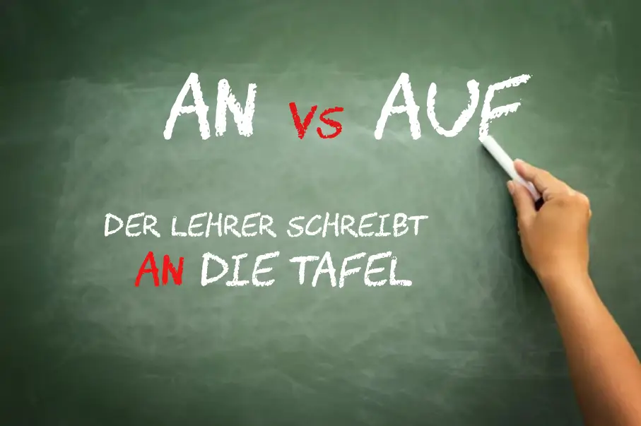 متى نستعمل an و auf في اللغة الالمانية؟