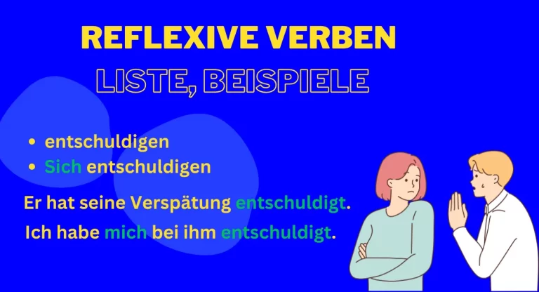 Reflexive Verben im Deutschen: Liste, Beispiele im Akkusativ & Dativ